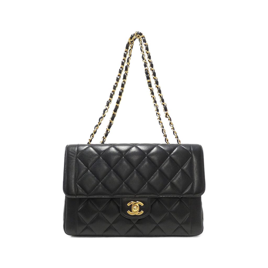 今日はお値下げ シャネル ヴィンテージバッグ 黒 深緑 中古 バッグ 