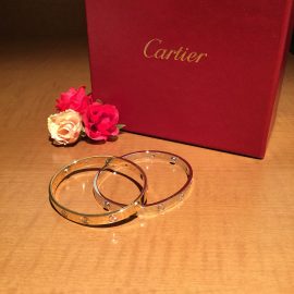 【Cartier】ラブブレスレット フルダイヤ YG