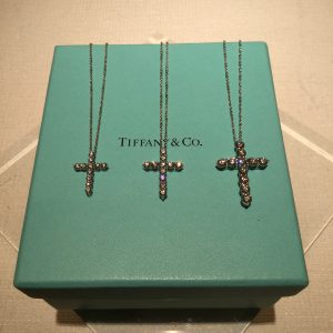 TIFFANY ダイヤモンド クロスネックレス - agame.ag