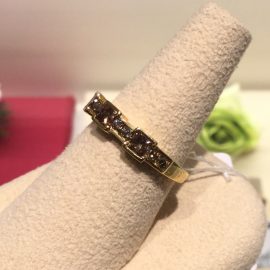 [abeno店]棕色钻石戒指